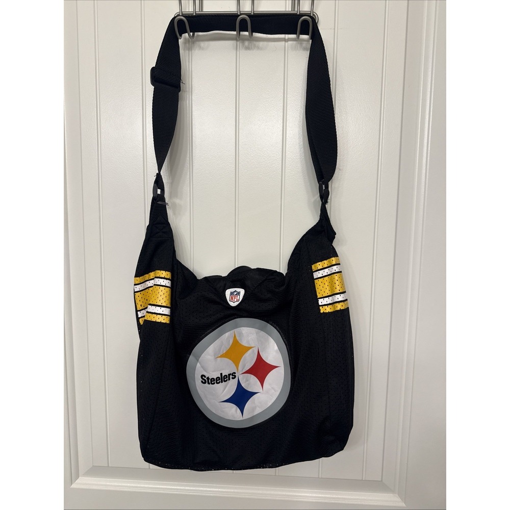 Pittsburgh Steelers Women's ProFANity Jersey Tote Bag Purse - Black